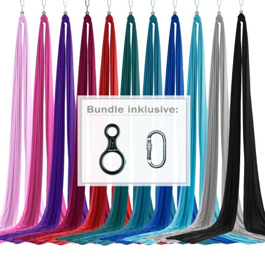 PoleSports Aerial Silk incl. Figure 8 und Carabiner
