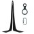PoleSports Aerial Silk incl. Figure 8 und Carabiner