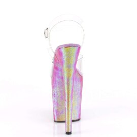 Pleaser FLAMINGO-808WR Clear/Purple Hologram Wrapped EU-35 / US-5