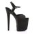 Pleaser FLAMINGO-809-2G Black Glitter/Black-Glitter EU-41 / US-11