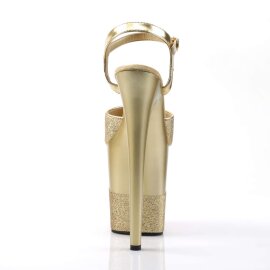 Pleaser FLAMINGO-809-2G Gold Glitter/Gold-Glitter EU-41 / US-11
