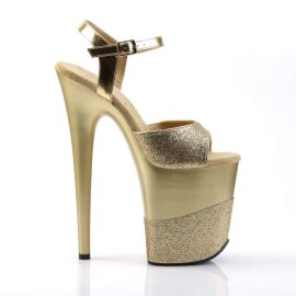 Pleaser FLAMINGO-809-2G Gold Glitter/Gold-Glitter EU-41 / US-11
