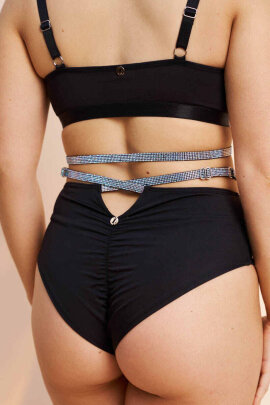 Lunalae Top Ivy Diamante Black XS