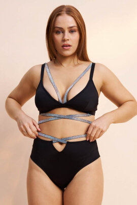 Lunalae Top Ivy Diamante Black S