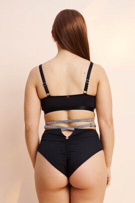 Lunalae Top Ivy Diamante Black XL