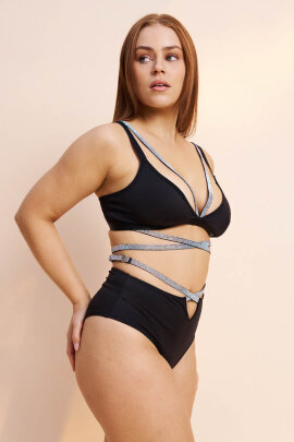 Lunalae Top Ivy Diamante Black XL