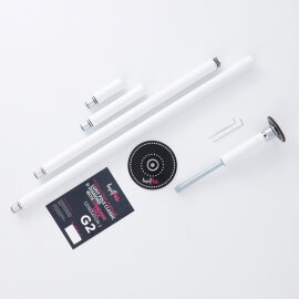 Lupit Pole Diamond G2 45 mm Powder Coated White 2,30 m -...