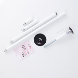 Lupit Pole Diamond G2 Quick Lock 45 mm Powder Coated White 2,34 m - 3,33 m
