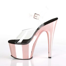 Pleaser ADORE-708 Clear/Rose Gold Chrome EU-36 / US-6