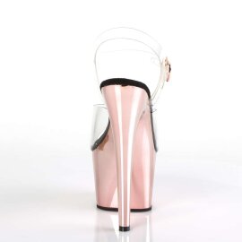 Pleaser ADORE-708 Clear/Rose Gold Chrome EU-36 / US-6