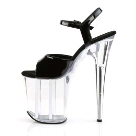 Pleaser FLAMINGO-809 Black Patent/Clear EU-35 / US-5