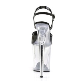 Pleaser FLAMINGO-809 Black Patent/Clear EU-35 / US-5