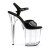 Pleaser FLAMINGO-809 Black Patent/Clear EU-35 / US-5