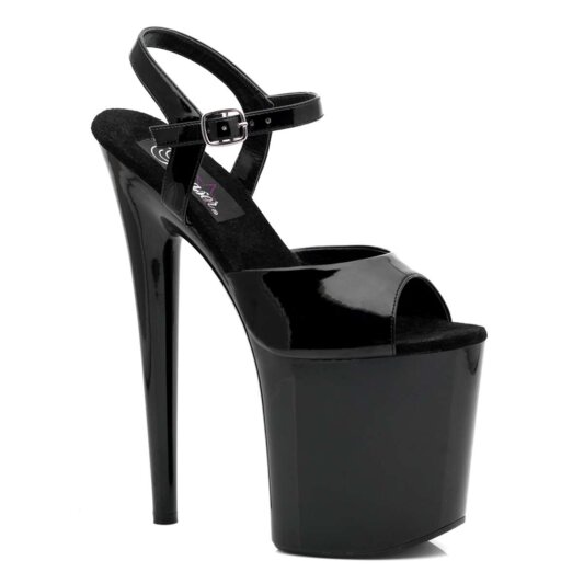 Pleaser FLAMINGO-809 Black Patent/Black EU-35 / US-5