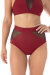 Dragonfly Shorts Monica Mesh Burgundy L