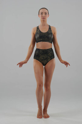 Juicee Peach Top Aria Black & Gold L