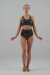 Juicee Peach Top Aria Black & Gold L