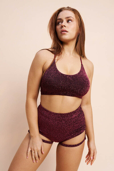 Lunalae Top Athena Coral Shimmer M