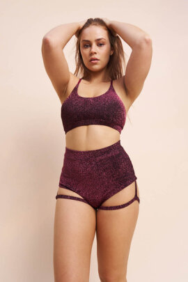 Lunalae Top Athena Coral Shimmer M