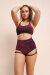 Lunalae Shorts Lure You High Waist Coral Shimmer S
