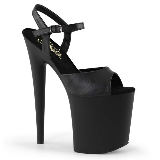 Pleaser FLAMINGO-809 Black Faux Leather/Black EU-35 / US-5