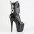 Pleaser FLAMINGO-1041GP Platform Ankle Boots Patent Glitter Black EU-40 / US-10