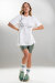 Paradise Chick Supreme Pole Dancer T-Shirt Creme