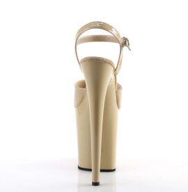 Pleaser FLAMINGO-809 Cream Patent/Cream EU-37 / US-7