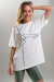 Paradise Chick Supreme Pole Dancer T-Shirt Creme M/L