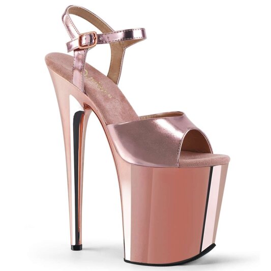 Pleaser FLAMINGO-809 Rose Gold Met. Pu/Rose Gold Chrome EU-35 / US-5