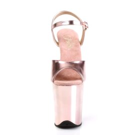 Pleaser FLAMINGO-809 Rose Gold Met. Pu/Rose Gold Chrome...