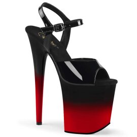 Pleaser FLAMINGO-809BR-H Black Patent/Black-Red EU-38 / US-8