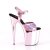 Pleaser FLAMINGO-809HG Baby Pink Hologram/Baby Pink Chrome EU-39 / US-9