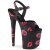 Pleaser FLAMINGO-809KISSES Black Faux Leather/Black Faux Leather EU-36 / US-6