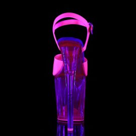 Pleaser FLAMINGO-809UVT Neon Hot Pink Patent/Hot Pink Tinted EU-40 / US-10