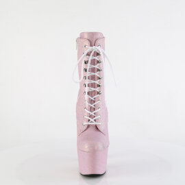 Pleaser ADORE-1020SDG Platform Ankle Boots Glitter Pink EU-38 / US-8