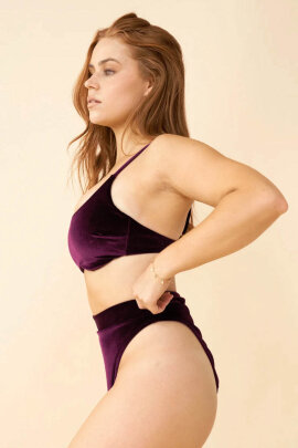 Lunalae Shorts High Cut Basic Plum M