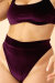 Lunalae Shorts High Cut Basic Plum L