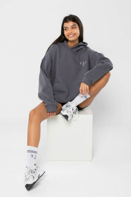 REV ACTIV Hoodie Premium Innocent Girl With Pleasers On Grey S