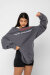 REV ACTIV Hoodie Premium Innocent Girl With Pleasers On Grey L