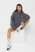 REV ACTIV Hoodie Premium Innocent Girl With Pleasers On Grey L