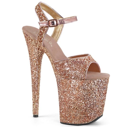 Pleaser FLAMINGO-810LG Rose Gold Glitter/Rose Gold Glitter EU-37 / US-7
