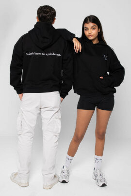REV ACTIV Hoodie Premium Nobody Knows Im  A Pole Dancer Black M