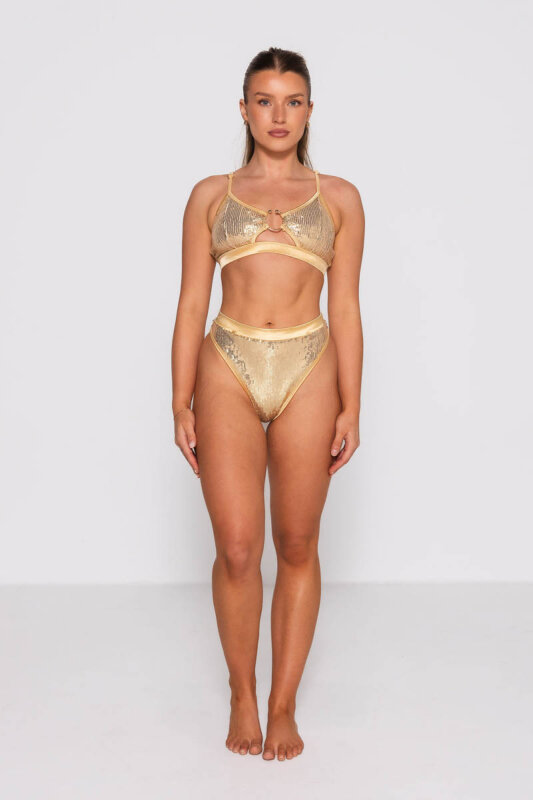 AMBR Designs Super Highs Shorts  Champagne Luxe  XS