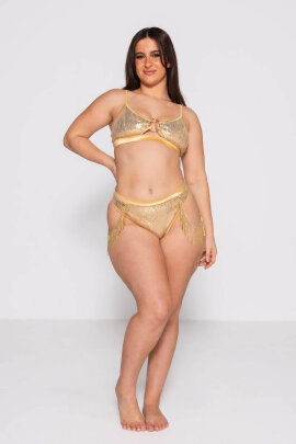 AMBR Designs Super Highs Shorts  Champagne Luxe  L