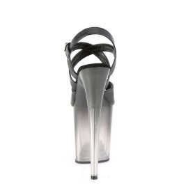 Pleaser FLAMINGO-822T Black Faux Leather/Faded Black EU-35 / US-5