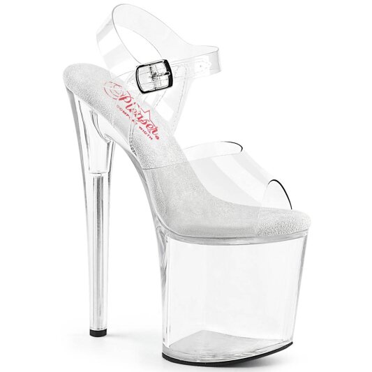 Pleaser NAUGHTY-808 Plateau Sandalettes Transparent EU-38 / US-8