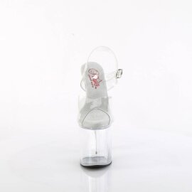 Pleaser NAUGHTY-808 Plateau Sandalettes Transparent EU-38 / US-8
