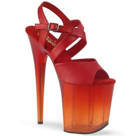 Pleaser FLAMINGO-822T Red Faux Leather/Faded Red EU-35 /...