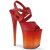 Pleaser FLAMINGO-822T Red Faux Leather/Faded Red EU-35 / US-5